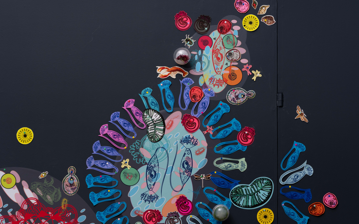 "Engaging the Margins” installation at UCI Beall Center for Art + Technology. Photos by Yubo Dong. 