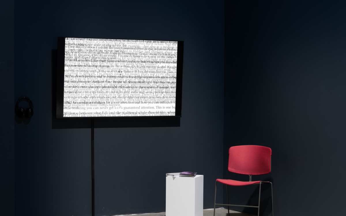 "Engaging the Margins” installation at UCI Beall Center for Art + Technology. Photos by Yubo Dong. 
