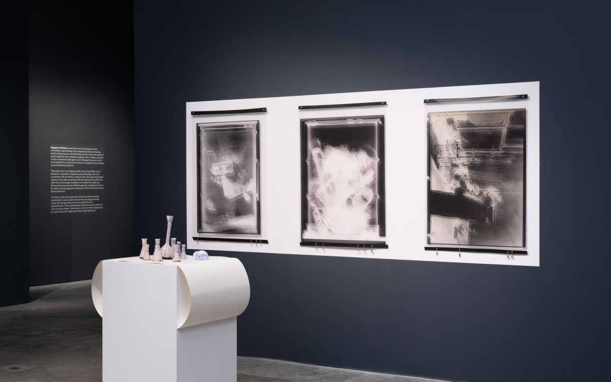 "Engaging the Margins” installation at UCI Beall Center for Art + Technology. Photos by Yubo Dong. 