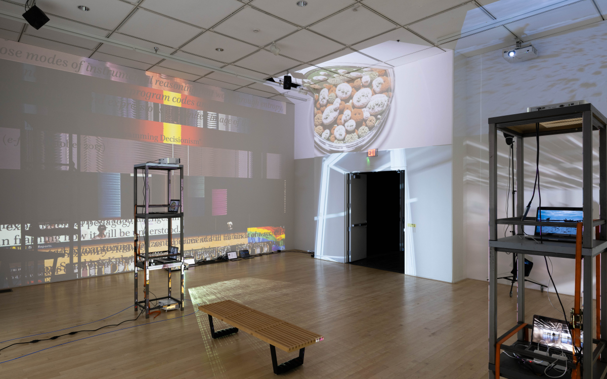 "Engaging the Margins” installation at UCI Beall Center for Art + Technology. Photos by Yubo Dong. 