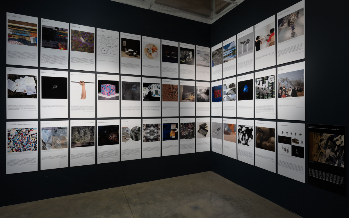 "Engaging the Margins” installation at UCI Beall Center for Art + Technology. Photos by Yubo Dong. 