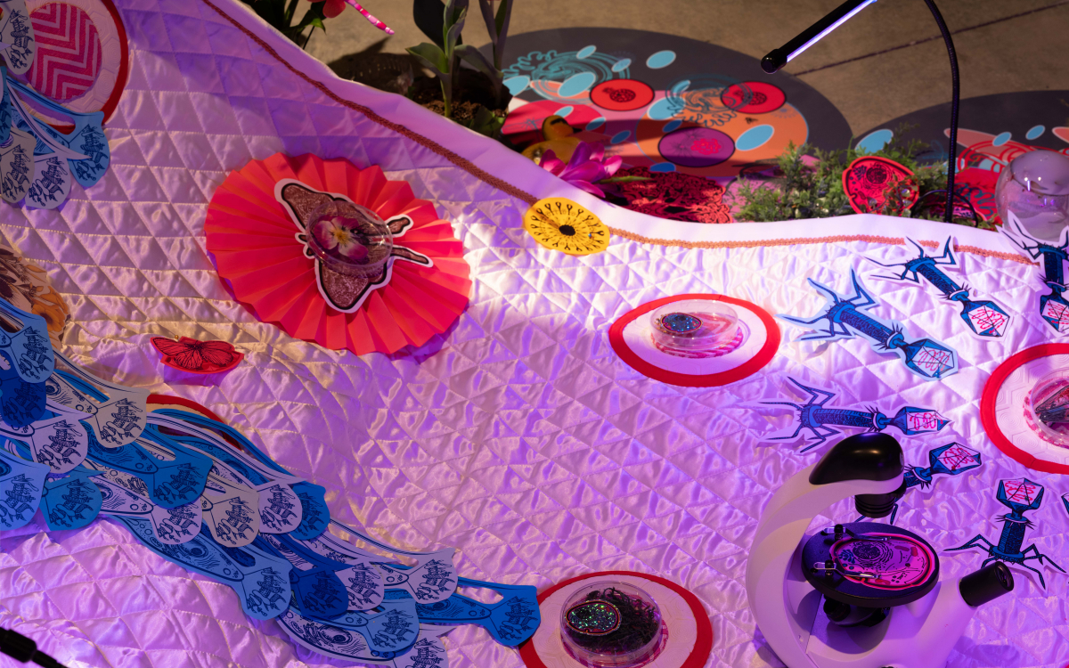 "Engaging the Margins” installation at UCI Beall Center for Art + Technology. Photos by Yubo Dong. 