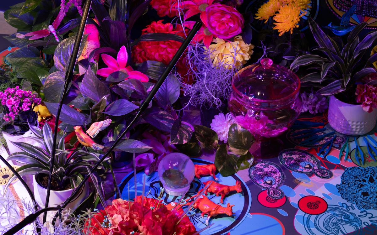 "Engaging the Margins” installation at UCI Beall Center for Art + Technology. Photos by Yubo Dong. 