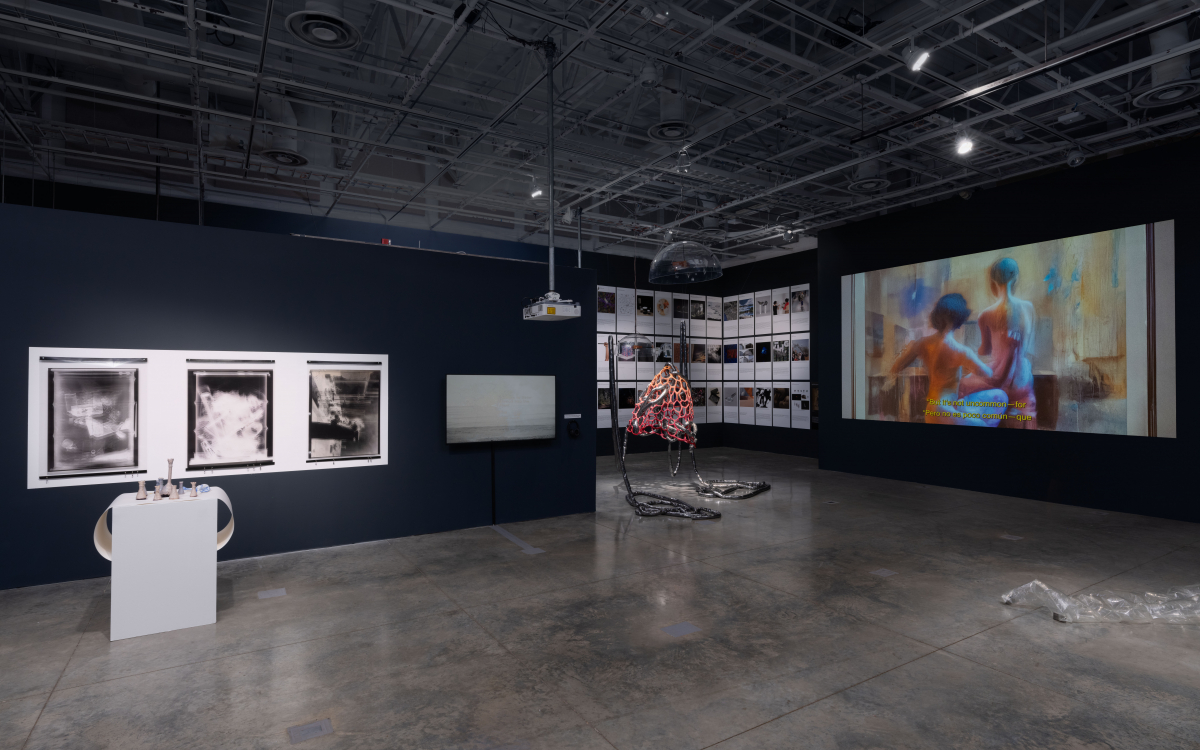 "Engaging the Margins” installation at UCI Beall Center for Art + Technology. Photos by Yubo Dong. 