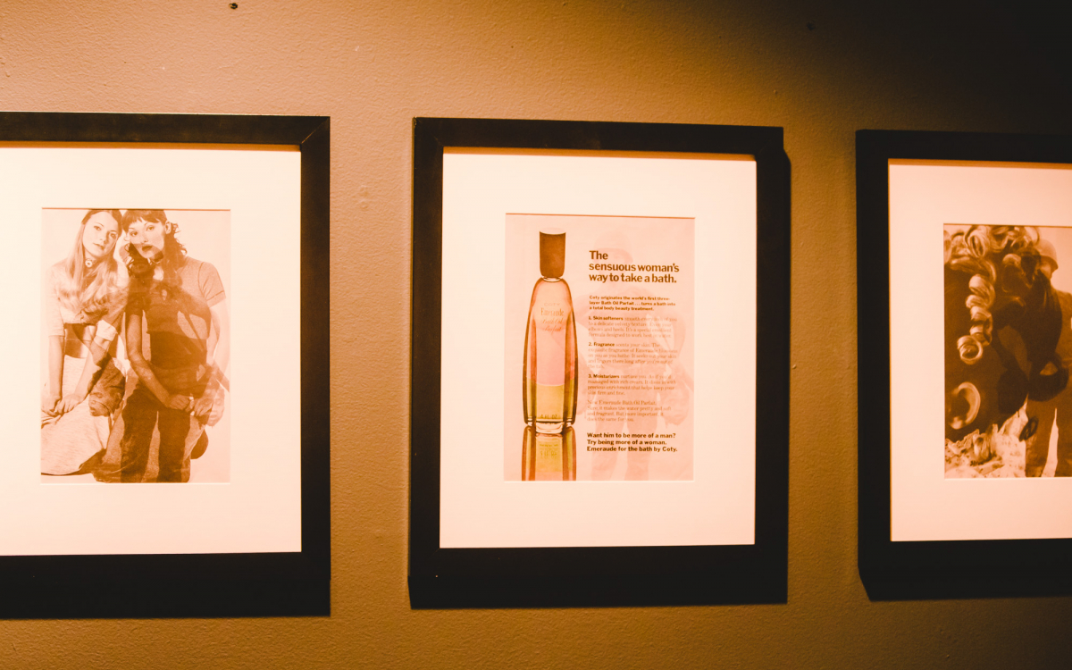 Robert Heinecken: He/She from the portfolio “WestCoastNow”, 1979, Periodical #5 (Hesse on Peace), Periodical #5 (Emeraude Perfume), *Periodical #5 (Beauty Memo), 1969 Robert Heinecken: He/She from the portfolio “WestCoastNow”, 1979, Periodical #5 (Hesse on Peace), Periodical #5 (Emeraude Perfume), *Periodical #5 (Beauty Memo), 1969