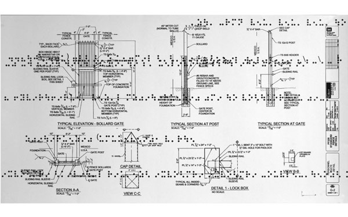 Guillermo Galindo / Typical Secret Document, 2015 / Mixed Media on double-sided cut paper / 24 x 49.5 inches